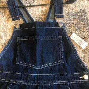 NWT WeWoreWhat Dark Wash Denim overalls!